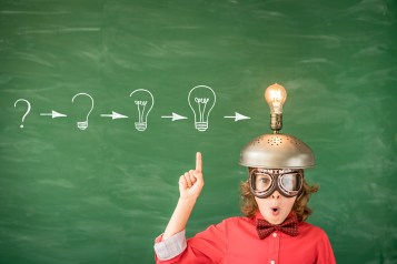 Child With Toy Virtual Reality Headset Stock Photo